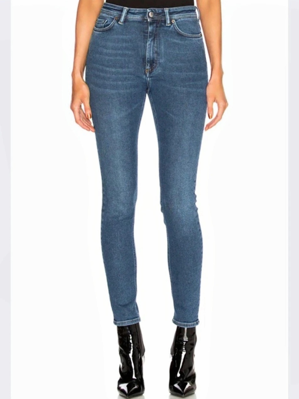 Acne Studios Agnes b. Mila. Skinny Jeans Blue Waist 25